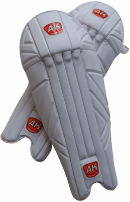 Aksports AK Wicket keepring Prolight LegGuard/Pads Men's (23 Inch) White, Black, Red Cricket Guard Combo(White)