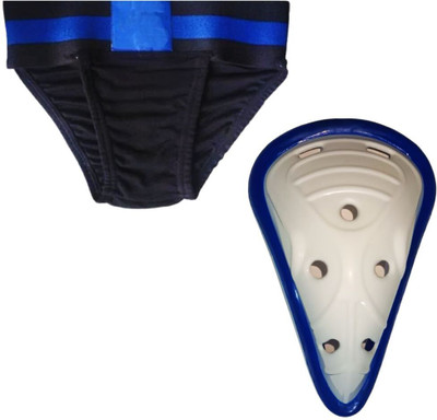 Rexco Abdominal Guard With Men's Supporter L Size | Safety Guard Abdominal Guard(White)