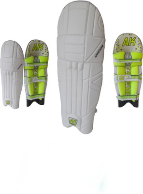 Aksports AK Batting Legguard/Pad ARMSTRONG Men's 27 Inch (Right Hand Batsman) Cricket Guard Combo(White)