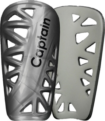 CAPTAIN Bullet Shinguards Hard Protective Shell soccer Shinguards Football Shin Guard(Grey)