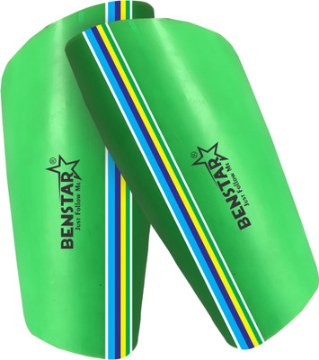 Benstar Classic Model Football Shin Guard/ Safety Guard/ Plastic Shin Guard Youth Size Football Shin Guard(Green)