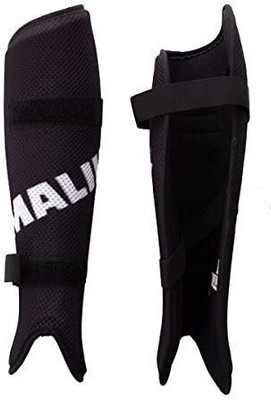 MALIK POWERGUARD WITH VELCRO STRAP Hockey Shin Guard(Black)