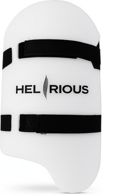 HELIRIOUS Right Hand Batsmen | EVA Protection with Towel Backing | Lightweight & Durable Cricket Inner Thigh Guard(White)