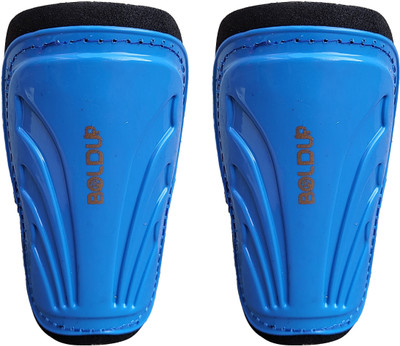 BOLDUP Plastic Shinguard for Football Football Games Matches, Training Football Shin Guard(Blue)
