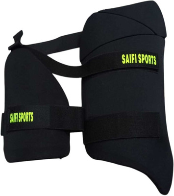 Saifi Sports Cricket high Quality Thigh Guard, Thaigh Pad for Youth Cricket Thigh Guard(Black)