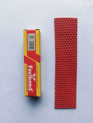 KIPSMARTS Play Bat Toe Guard Pack Of 1/With/ F-Bond(Full Red) Cricket Guard Combo(Red)