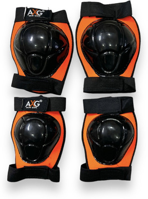 AXG NEW GOAL Quintessential and Unique Mould Knee guard, elbow guard for Cycling/ Skating Guard Combo(Multicolor)
