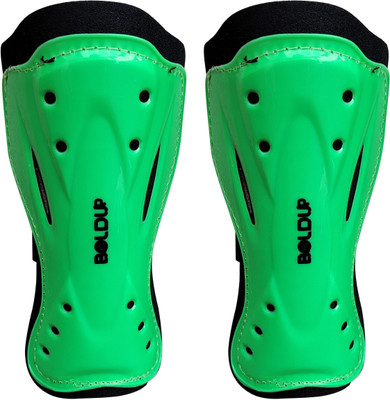 BOLDUP Football Shin Guard with Adjustable Velcro Strap Football Shin Guard(Green)