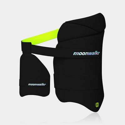 Moonwalkr 2.0 Cricket Batting Combo Thigh Guard Cricket Inner Thigh Guard(Black)