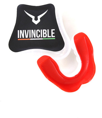 Invincible Combat Mouth Guards White Red Mouth Guard(White, Red)