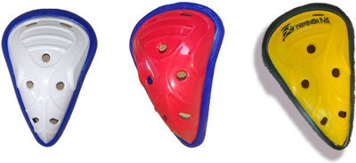 NIMBOLIYA PLAYER SERIES Abdominal Guard (Blue) Cricket Guard Combo(Blue)