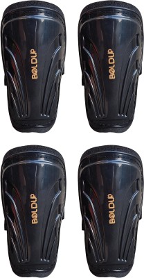 BOLDUP Plastic Shinguard for Football Games Matches, Training Football Shin Guard(Black)