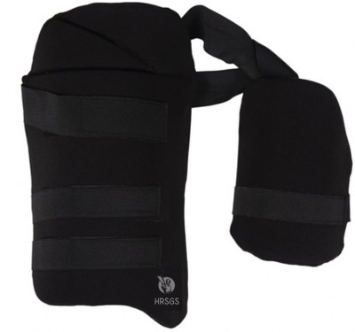 HRSGS Cricket Combo Thigh Pad (Right Hand YOUTH Size BLACK ) Cricket Thigh Guard Cricket Guard Combo(Blue)