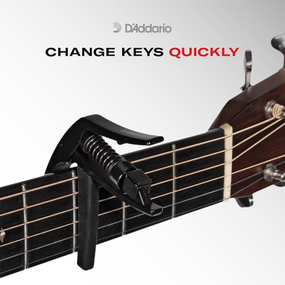D'ADDARIO PW-CP-10 Spring Guitar Capo(Black)