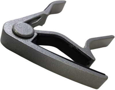 The Tune Town Basic Black Capo Clutch Guitar Capo(Silver)