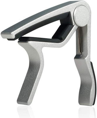 Flare One Handed Trigger Guitar Metal Capo (Silver) Spring Guitar Capo(Silver)