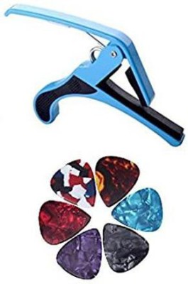 Music Mantra Guitar Picks Guitar Capo Quick Change Acoustic Clutch Guitar Capo(Multicolor)