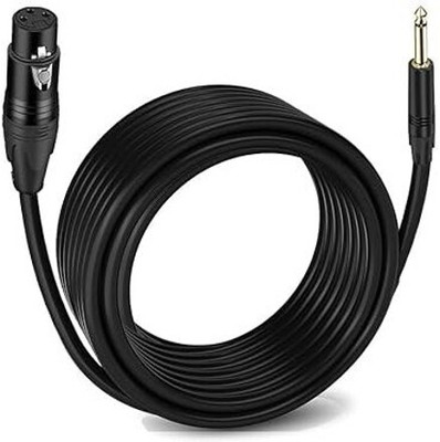Urban Infotech XLR Male to 1/4 Inch (6.35mm) TS Jack Microphone Cable Straight TS Patch Cable(6 m in Length)