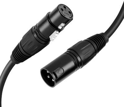 IMAGINEA 3Mtr Male to Female XLR Cable for Condenser Microphone Balanced 3 Pin Xlr Cable Straight XLR Patch Cable(300 cm in Length)