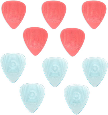 KADENCE Guitar Picks with Hostile Grip 0.58mm- 5pc and 0.48mm - 5Pc Guitar Plectrums PC Guitar Pick(Pack of 10)