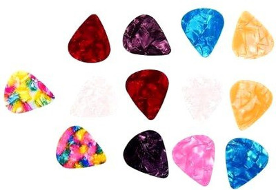 SG MUSICAL (Pack of 13) Stylish Colorful Celluloid 0..46mm Guitar Pick(Pack of 13)