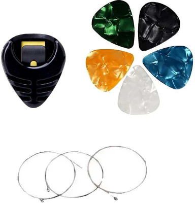 SG MUSICAL Combo OF Guitar String 3rd/4th/5th, 1 Holder & 5 Guitar Pick(Pack of 5)
