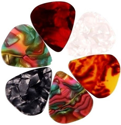 SG MUSICAL ( PACK OF 6) Stylish Colorful Celluloid 0.46 MM Guitar Pick(Pack of 6)