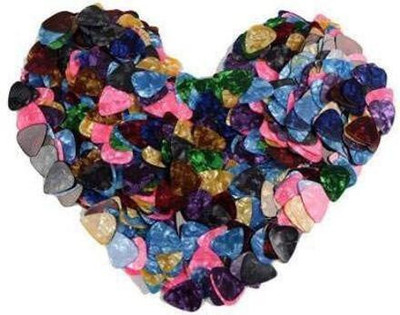 AMG Music Pack of 100 Guitar Plectrums Cellulid Guitar Pick Abstract Art Celluloid Guitar Picks for Acoustic Guitar 0.46mm Electric Guitar Bass Ukulele Multicolor Plectrums for Guitar Lovers Guitar Pick Guitar Pick(Pack of 100)