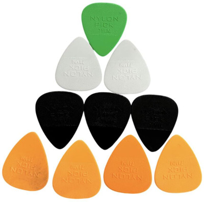 HS Internet Stylish Multicolor 0.46MM Guitar Pick(Pack of 10)
