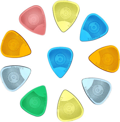 KADENCE 10 Guitar Picks with Hostile Grip in multicolor Guitar Pick(Pack of 10)