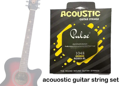 MUSIKING Acoustic PULSEE ACOUSTIC STRING AGS03XL AB44 Guitar String(6 Strings)