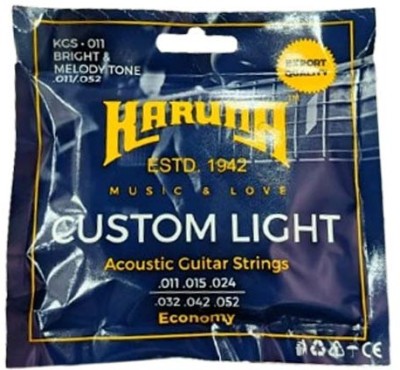 KARUNA Acoustic CUSTOM LIGHT GAUGE MG 12 Guitar String(6 Strings)