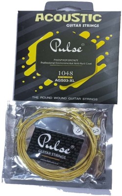 music galaxy Acoustic PULSE STRING ACOUSTIC YELLOW .011 Guitar String(6 Strings)