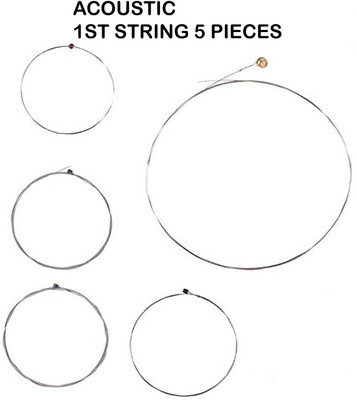 music galaxy Acoustic 1ST E STRING FOR ACOUSTIC GUITAR MODL67 Guitar String(5 Strings)
