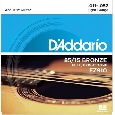 D'Addario Bronze Acoustic Guitar Strings FULL BRIGHT TONE_Stainless Steel Material(6 Strings)