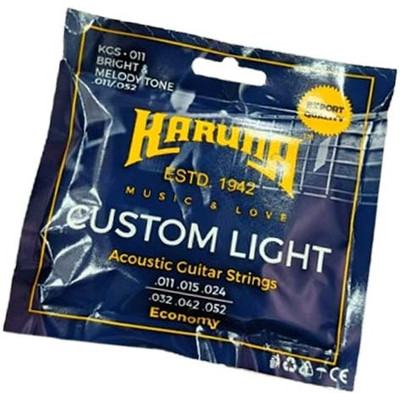 KARUNA Acoustic CUSTOM LIGHT GAUGE MG 18 Guitar String(6 Strings)