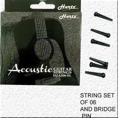 Hertz Acoustic ADVANCE WITH BRIDGE PIN 06 HZR MDB15 Guitar String(6 Strings)