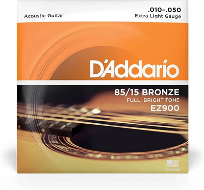 D'ADDARIO Acoustic EZ900 85/15 Bronze Great American Extra Light Acoustic Guitar Strings Guitar String(6 Strings)