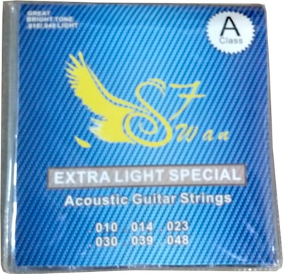 swan7 Acoustic SW7Guitar Strings Guitar String(Pack of 6, 6 Strings)