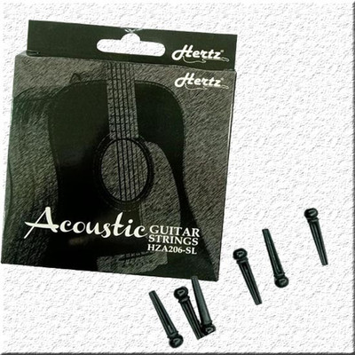 Hertz Acoustic ADVANCE WITH BRIDGE PIN 06 HZR MDB4 Guitar String(6 Strings)