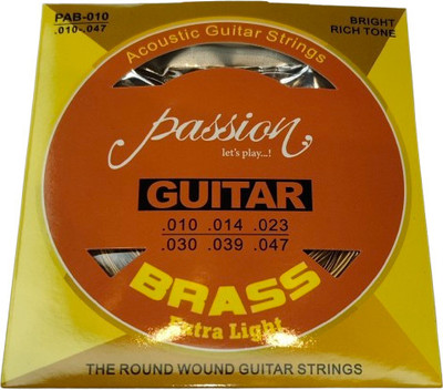 Passion Acoustic PAB-010 Guitar String(Pack of 10, 6 Strings)