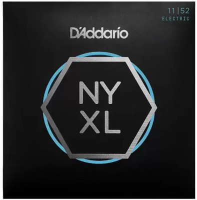 D'ADDARIO Electric NYXL1152 Nickel Wound Electric Guitar Strings, Medium Top/Heavy Bottom, 11-52 Guitar String(6 Strings)