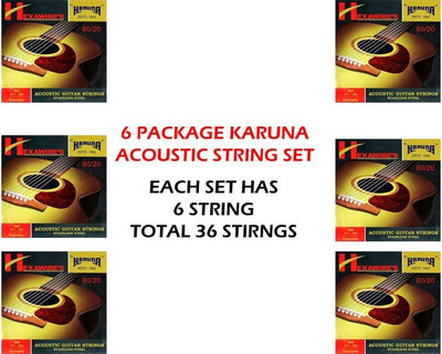 KARUNA Acoustic KARUN ECONOMY 6 SET Guitar String(6 Strings)