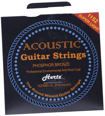 Hertz Acoustic HZR PREMIUM STRING FOR AC MG MDL A3 Guitar String(6 Strings)