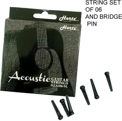 Hertz Acoustic ADVANCE WITH BRIDGE PIN 06 HZR MDA15 Guitar String(6 Strings)