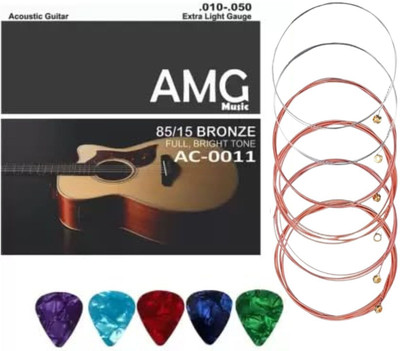 Urban Infotech Acoustic Acoustic Guitar String Set of 6 Stainless Steel string For Acoustic Guitar Guitar String(6 Strings)