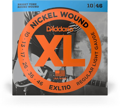 YEEN Electric Regular {Light Gauge10/46 BRIGHT TONE ROUND WOUND} Electric Guitar String(6 Strings)