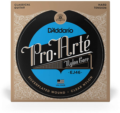 D'ADDARIO Classic EJ46 Pro Arte Hard Clear Classical Guitar Strings (Multicolor) Guitar String(6 Strings)