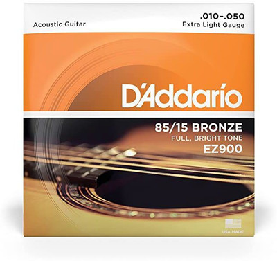 YEEN Acoustic EZ900 (0.010 - 0.050) Bronze Extra Light Gauge Acoustic Guitar String(6 Strings)