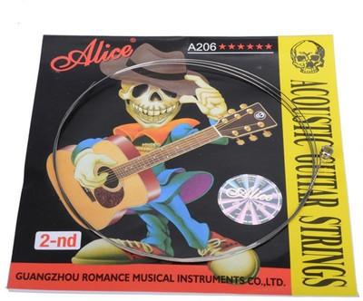 ALICE Acoustic A-206 2nd(B) pack of five Guitar String(5 Strings)